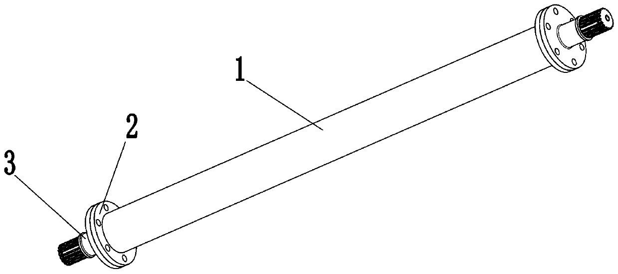 Molding and preparation method of carbon fiber transmission shaft for Formula Student racing car