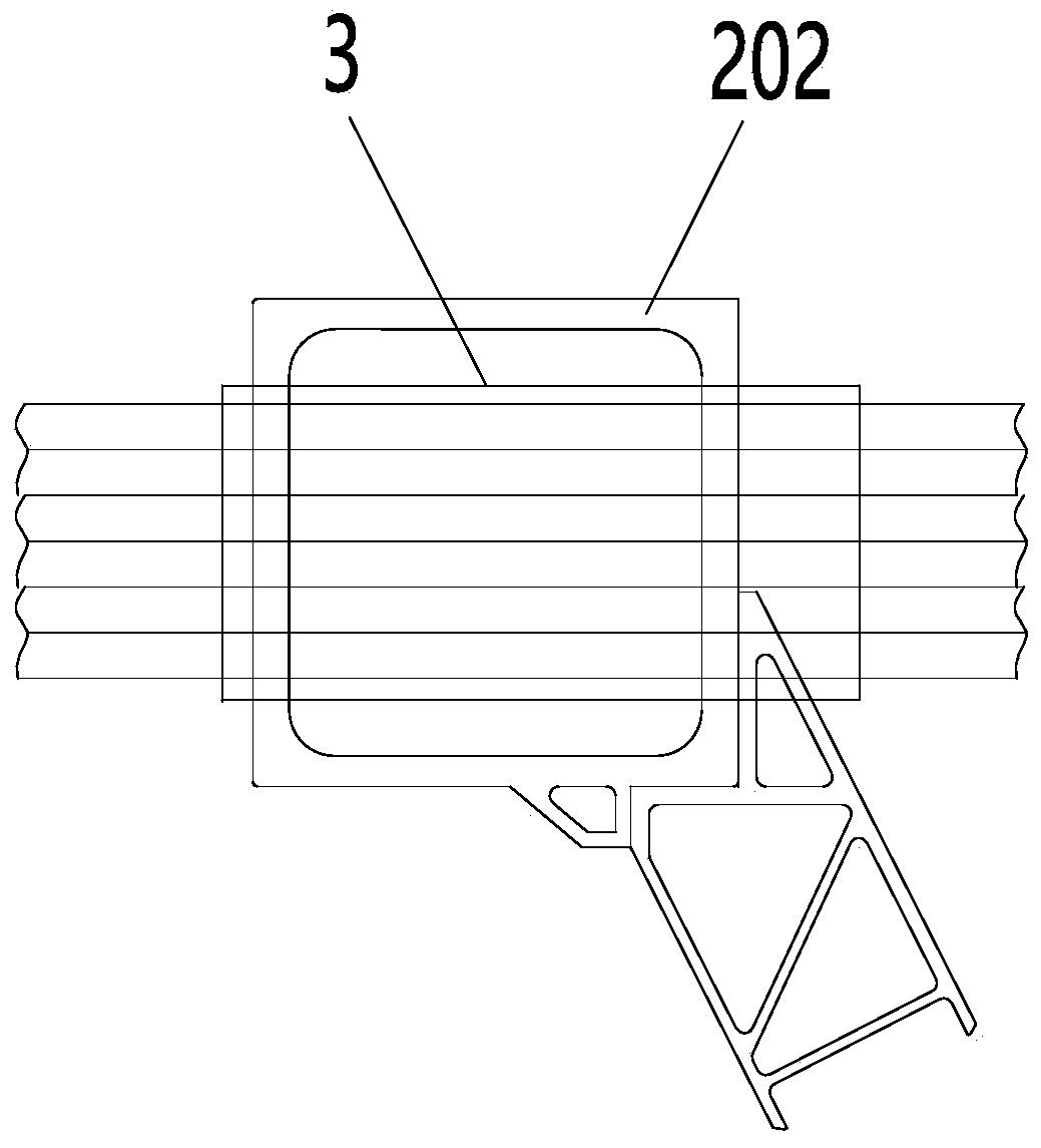 Pipeline layout structure of railway vehicle and railway vehicle with the same