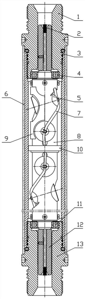 Sleeve type composite positioning and shooting angle-fixed perforating device