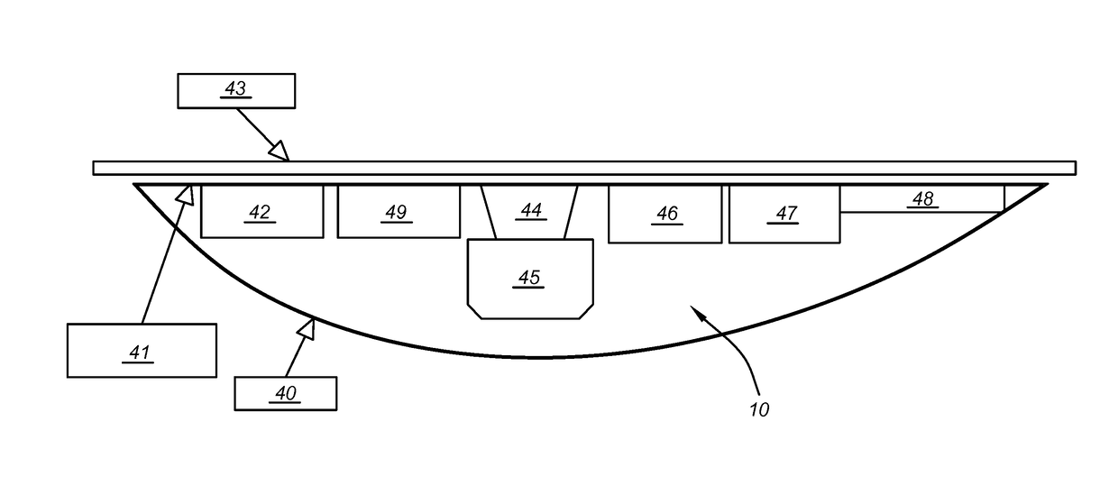 Method for creating a constellation of electronic devices for providing optical or radio-frequency operations on a predetermined geographical area, and a system of such a constellation of electronic devices