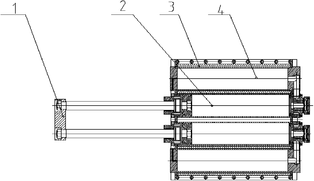 Pneumatic device for pneumatic type horizontal impact table