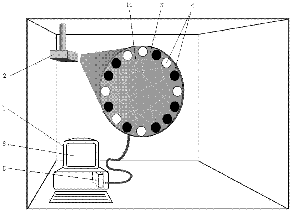 Flash synchronization demonstration system and demonstration method of complex network