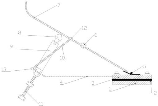 Ground wire connecting device of vertical rod welding machine