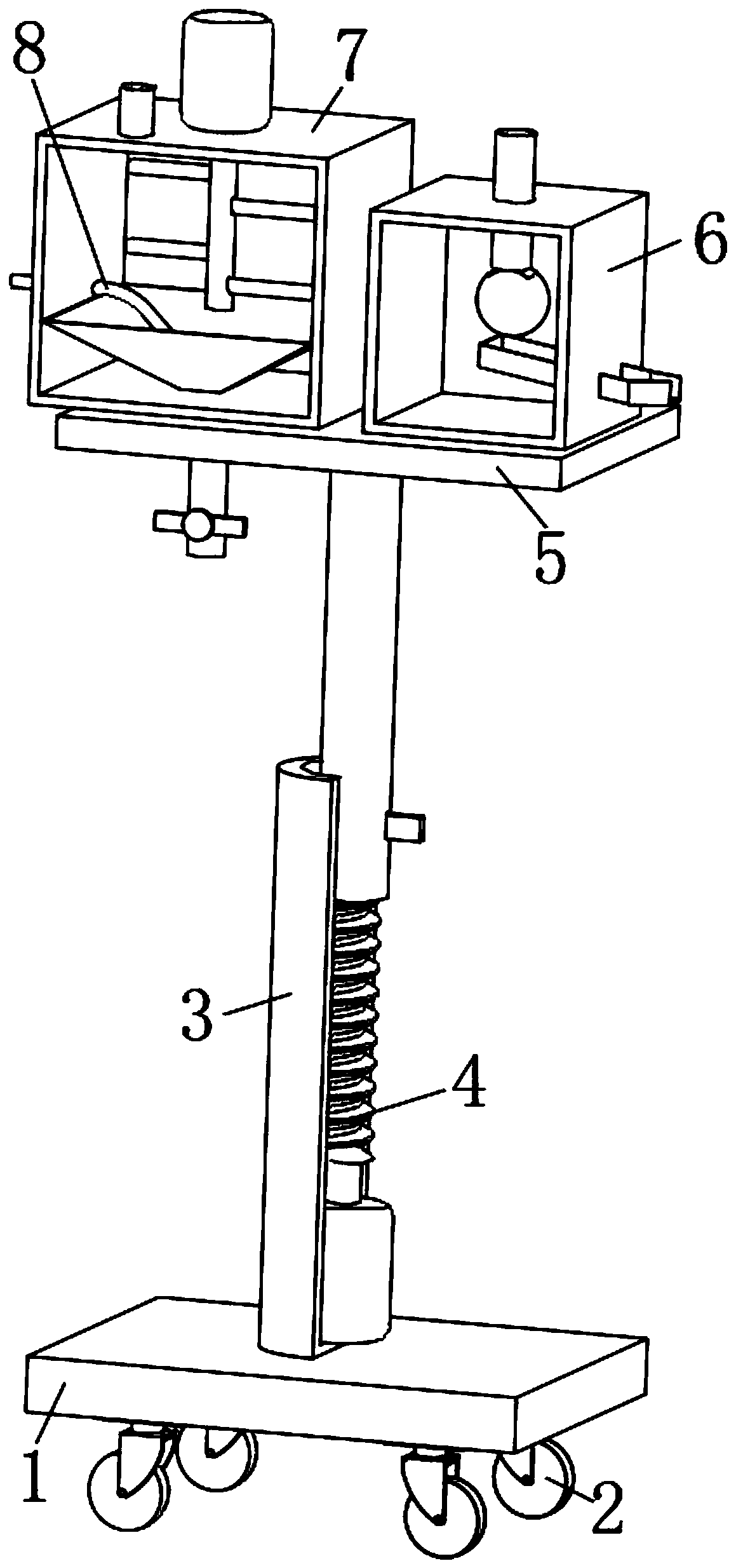 Mouth-opening medicine feeding device for psychiatric patients