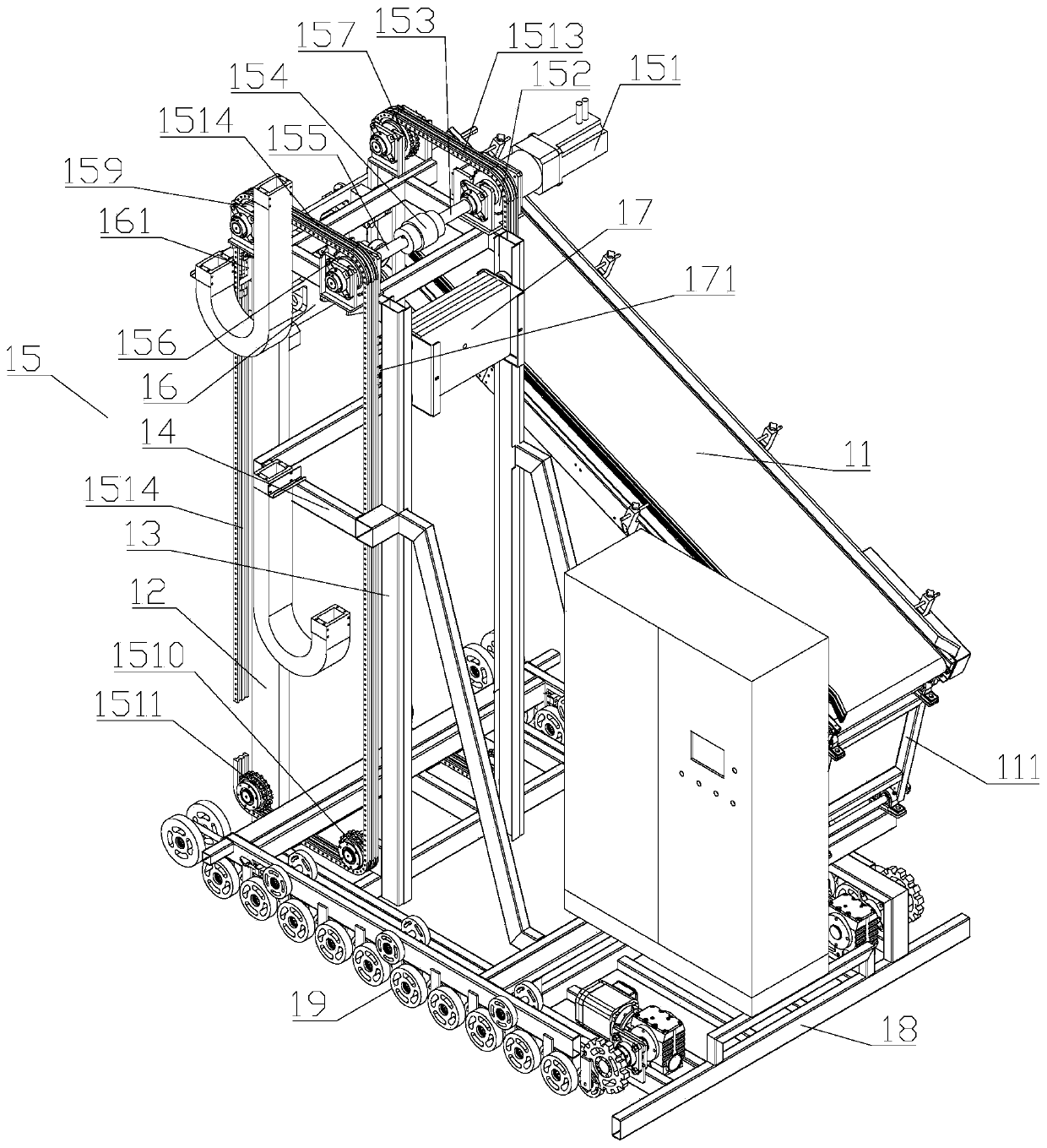 Automatic truck loading equipment