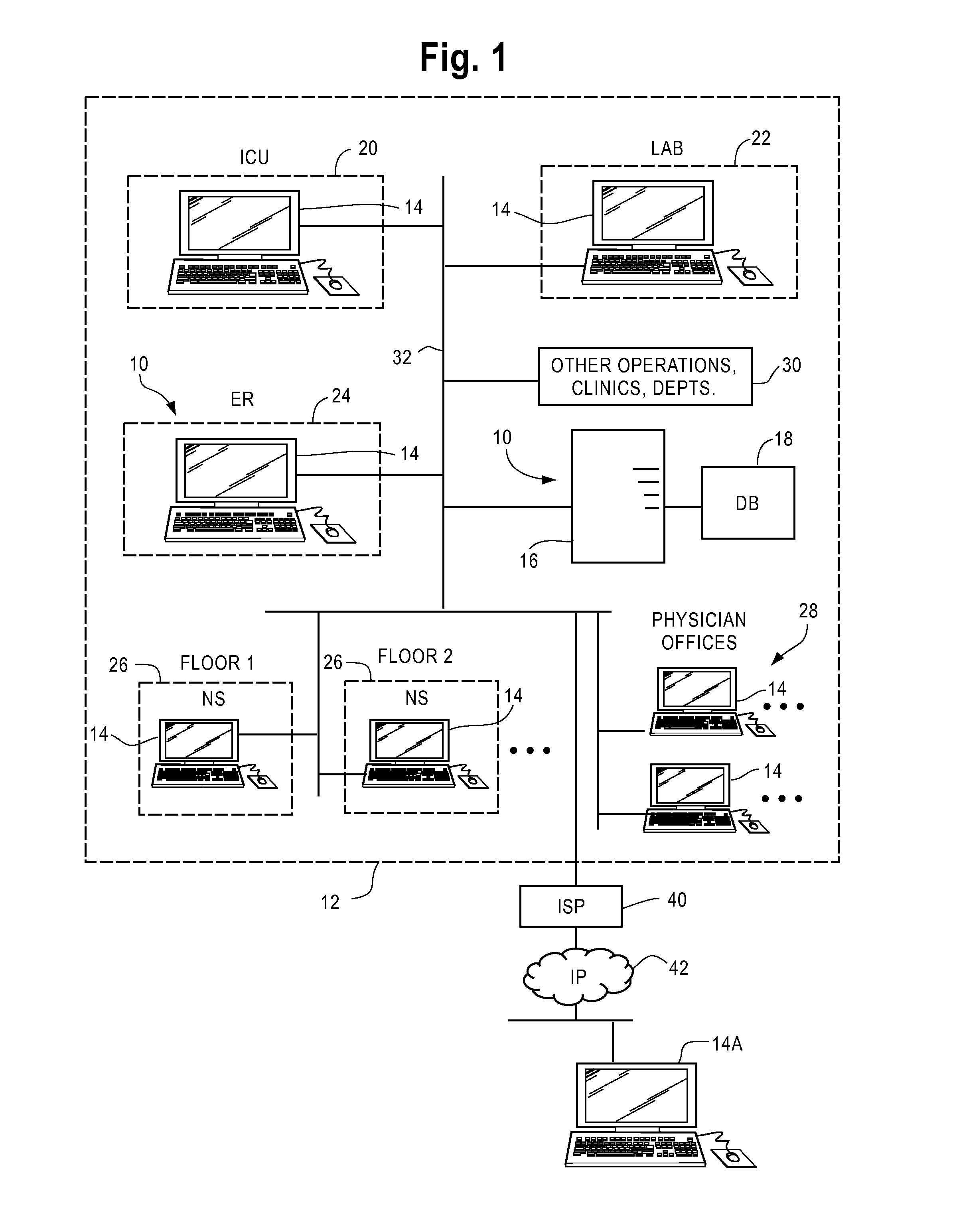 Electronic patient record documentation with push and pull of data to and from database