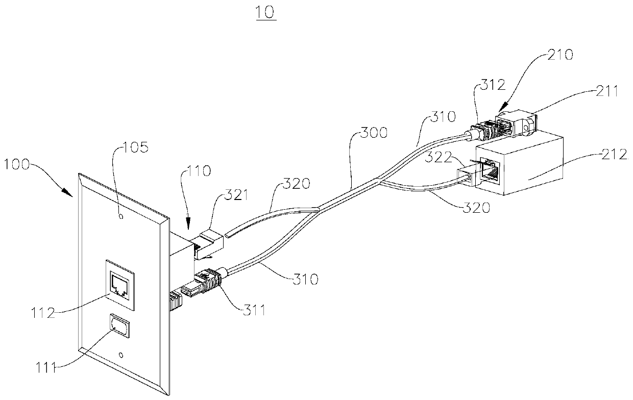 Multifunctional panel connector