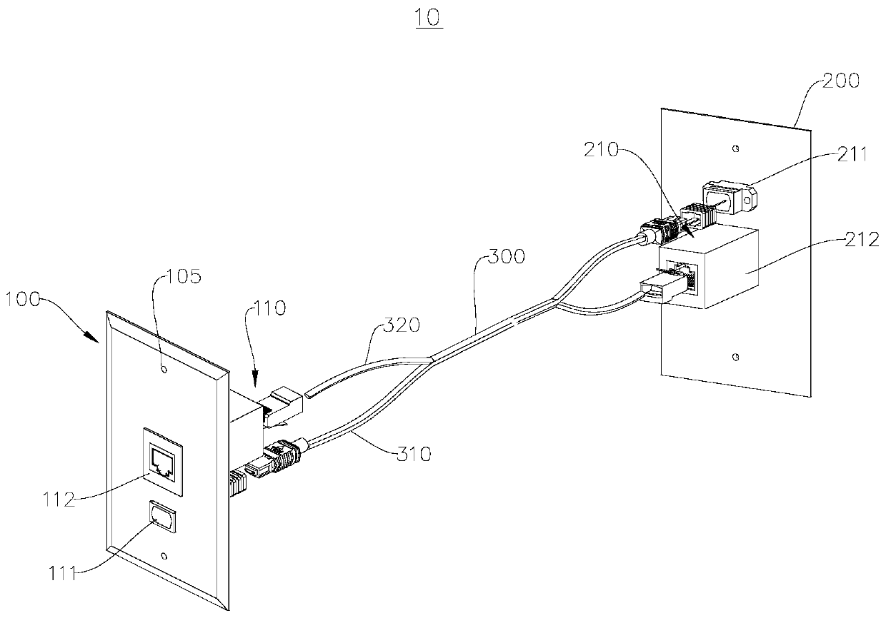 Multifunctional panel connector