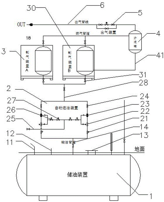 Intelligent independent oil produced natural gas supply device