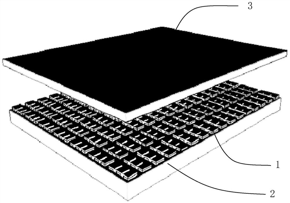 A kind of LED full-color display panel and packaging method thereof