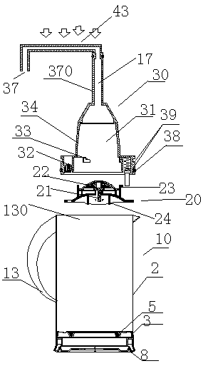 Pressing cavity and kettle