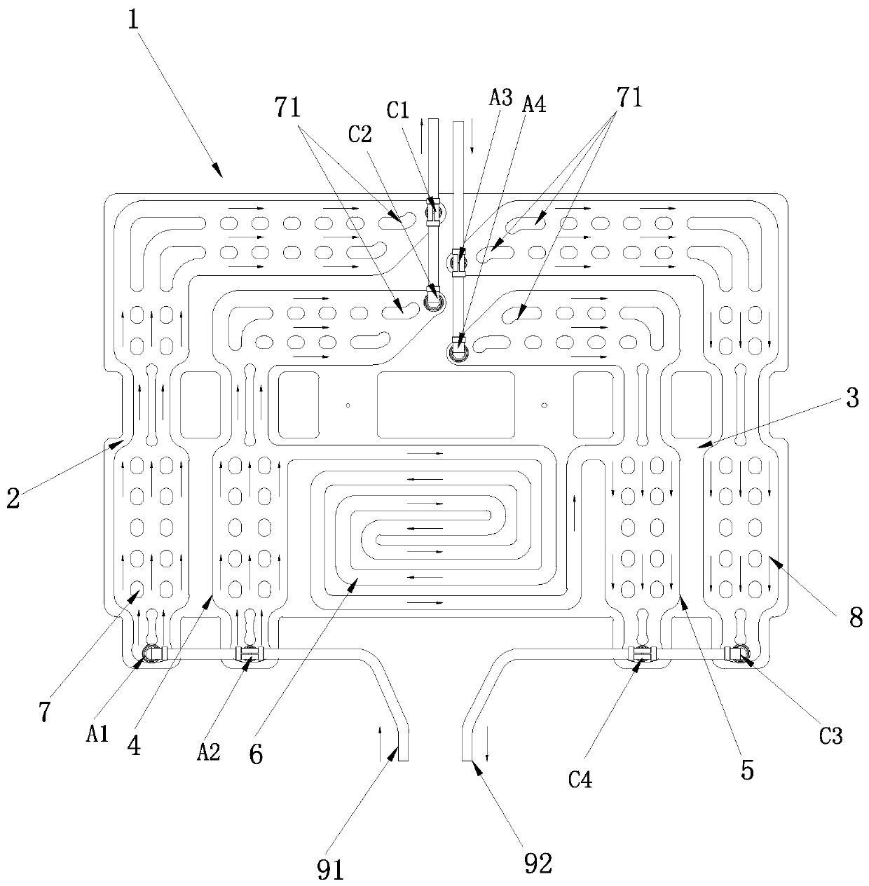 Liquid-cooling plate