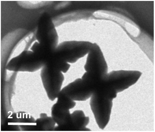 Azafluorene micromolecule based butterfly organic nanocrystal material, and preparation method and application thereof