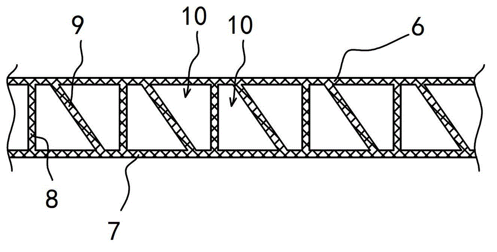 Plastic hollow board