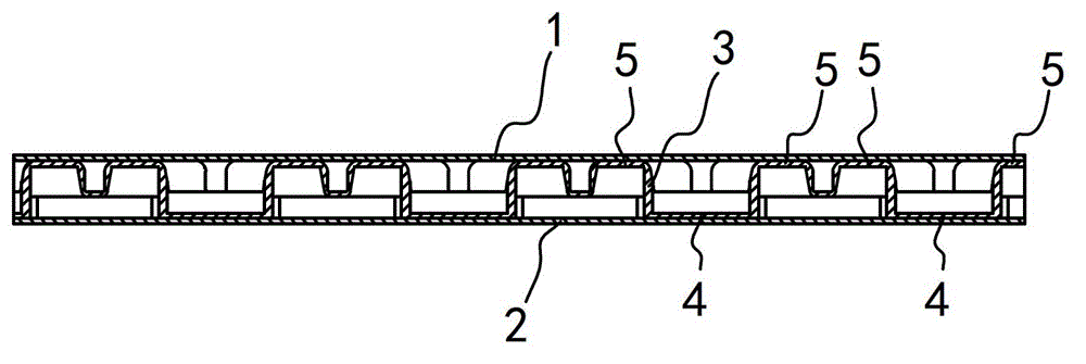 Plastic hollow board