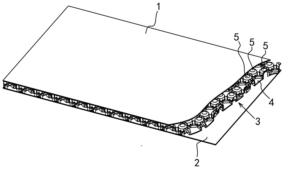 Plastic hollow board