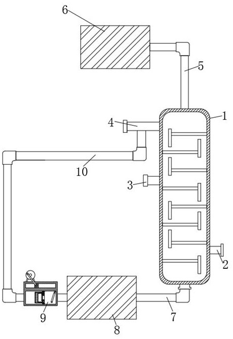 Method for recovering hafnium tetrachloride in crude zirconium tetrachloride purification process