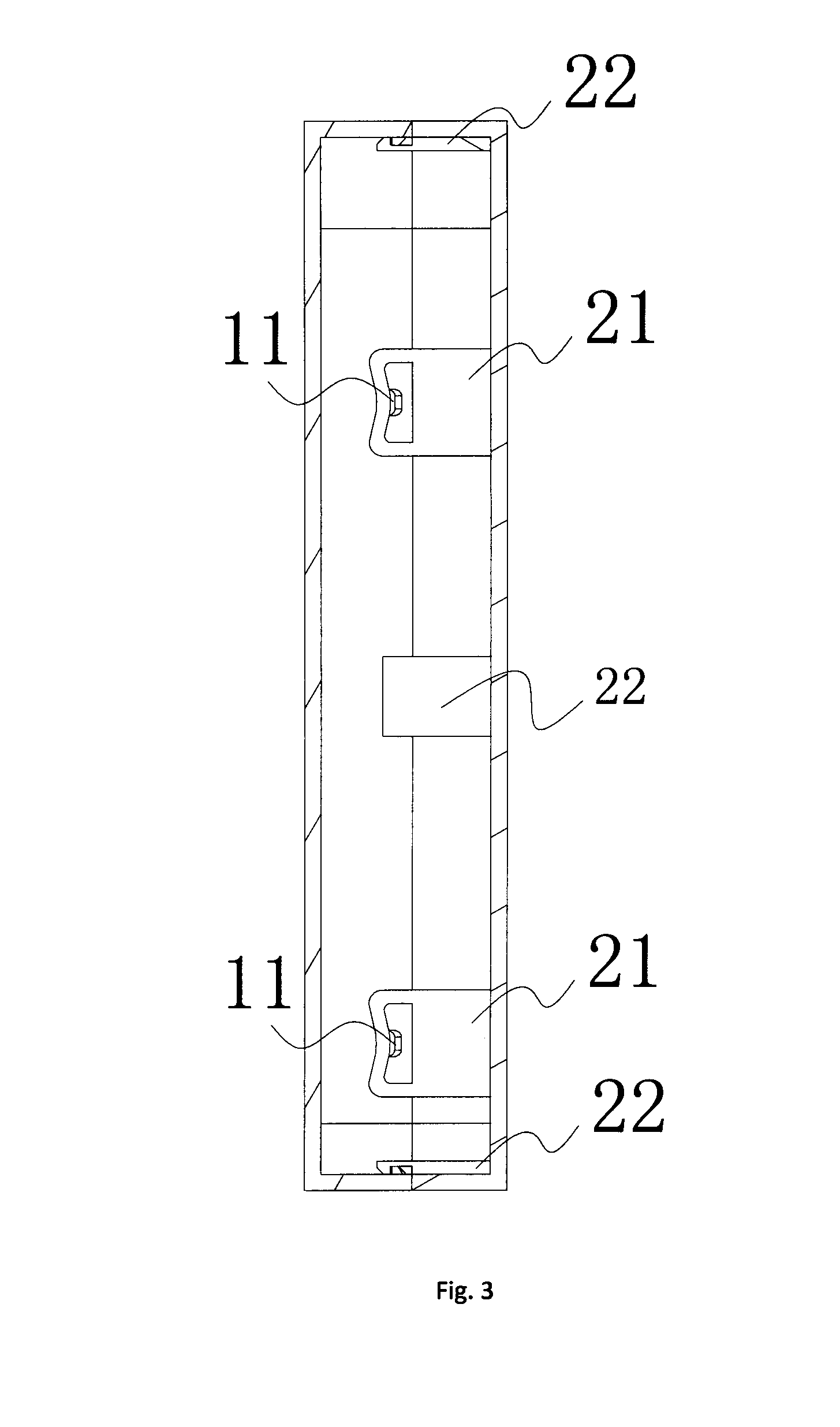 Shell assembling device and shell having the same