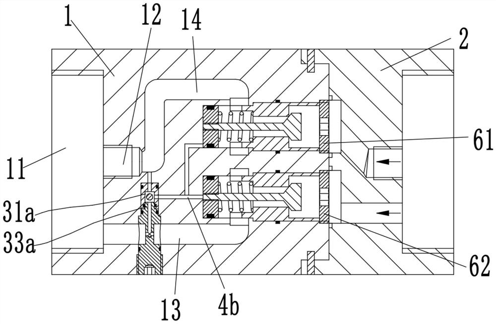 Check valve for downhole double-layer coiled tubings