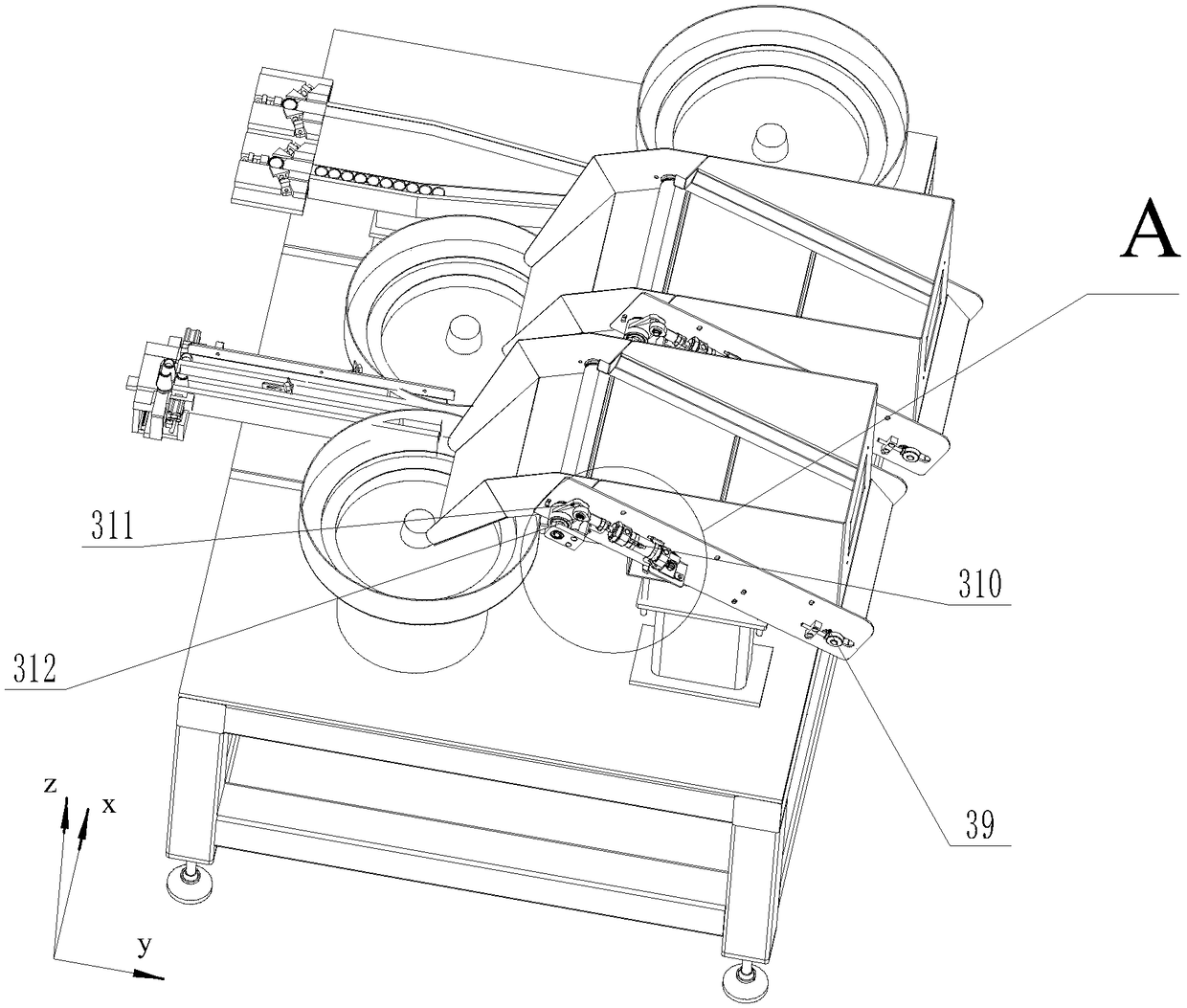 Translation carrying mechanism and operation method thereof