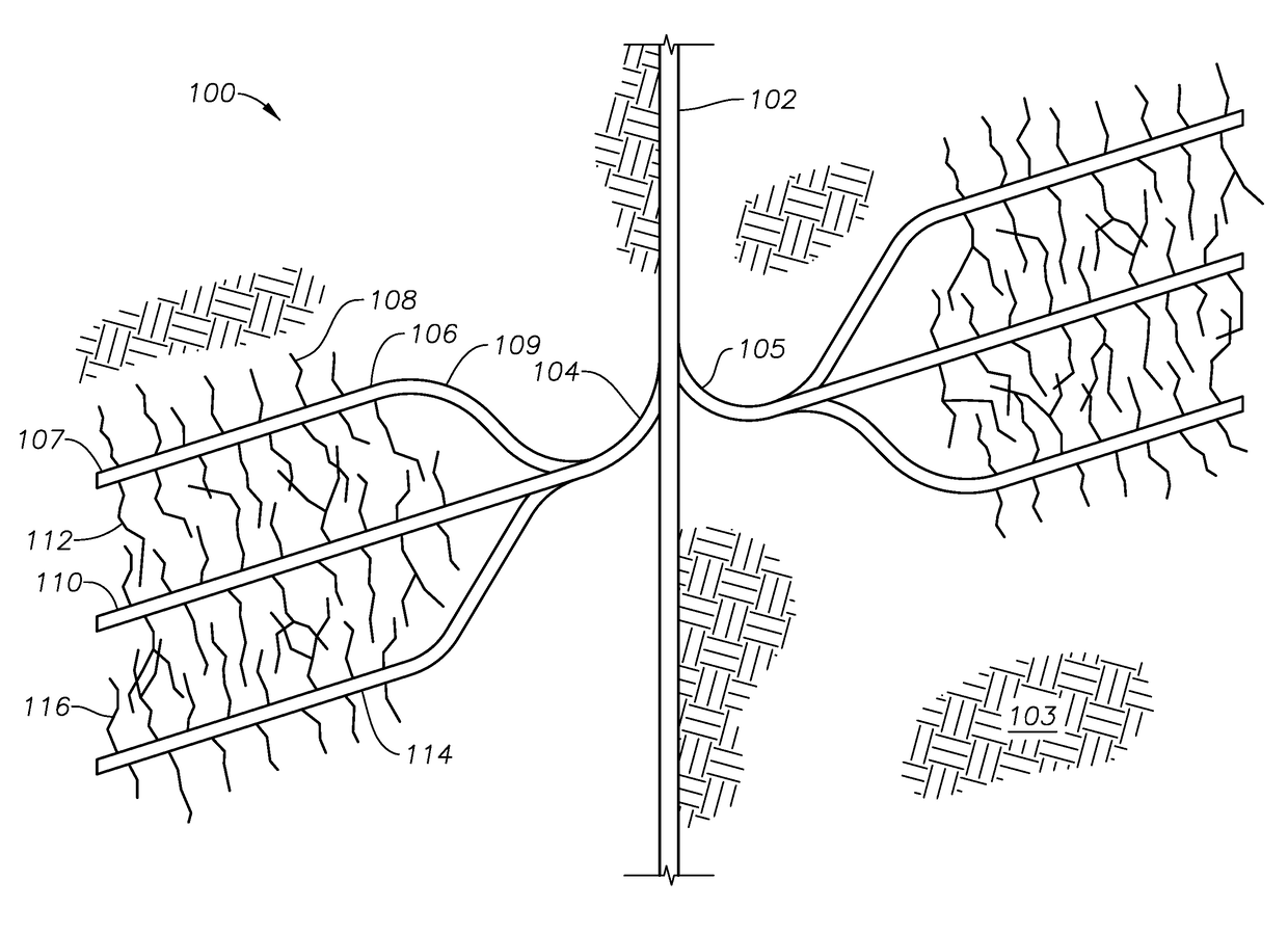 Multilateral well drilled with underbalanced coiled tubing and stimulated with exothermic reactants