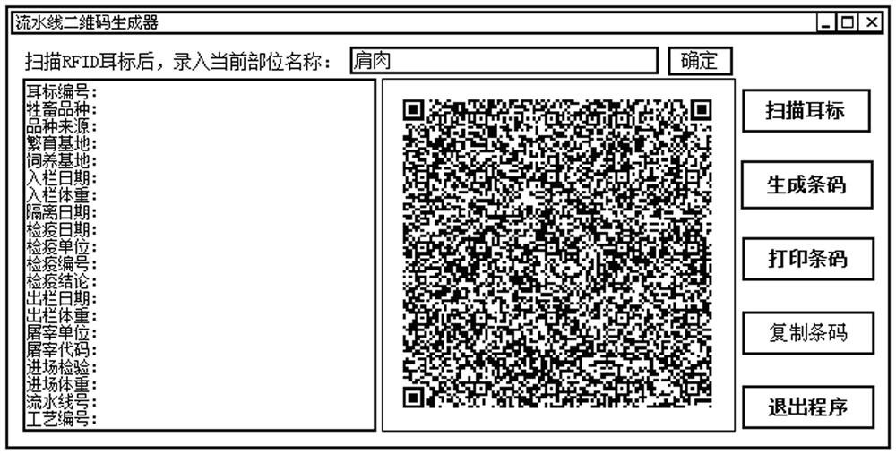 Meat supply chain traceability method based on rfid, qrcode, nfc