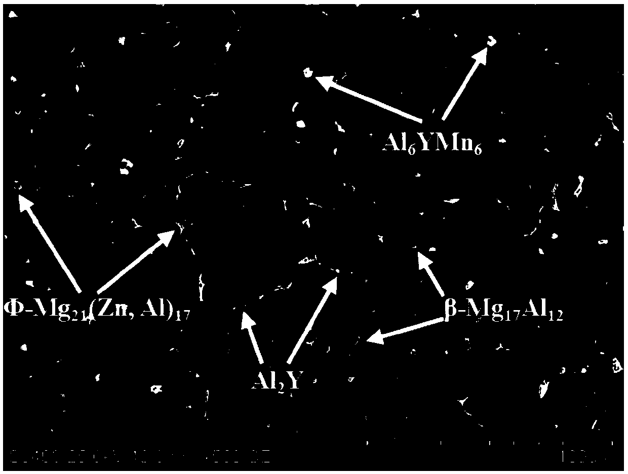 High-strength cat magnesium alloy and preparation method thereof