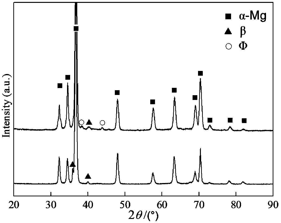 High-strength cat magnesium alloy and preparation method thereof