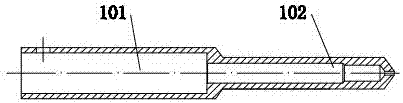 Inner groove screw and plunger coaxial injection molding machine