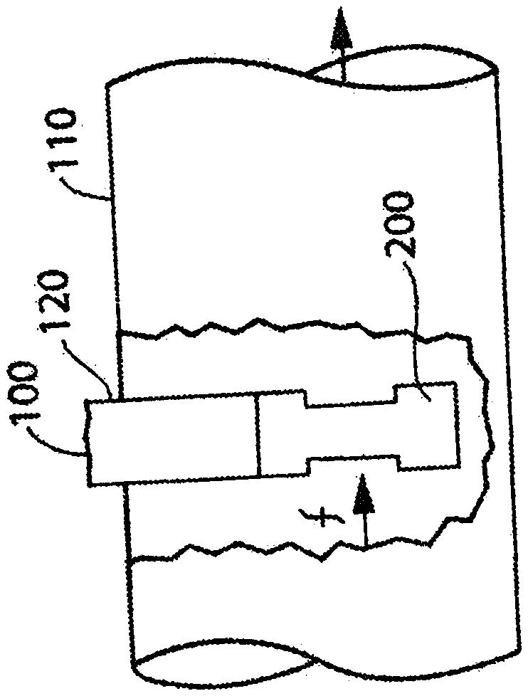 Embedded flow meter