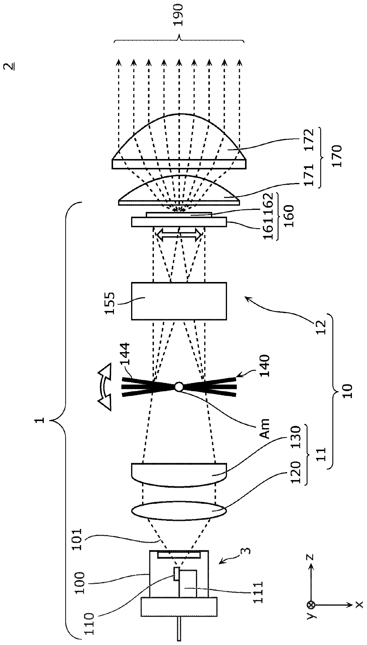 Lighting device and lighting device