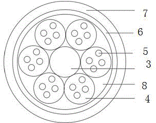 Optical fiber composite medium-voltage cable