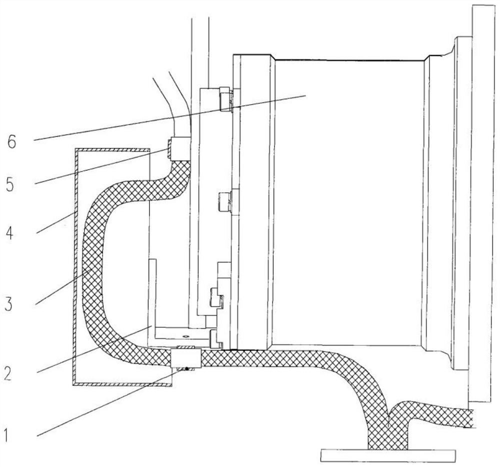 Wire harness management device for slip ring-free solar wing driving mechanism