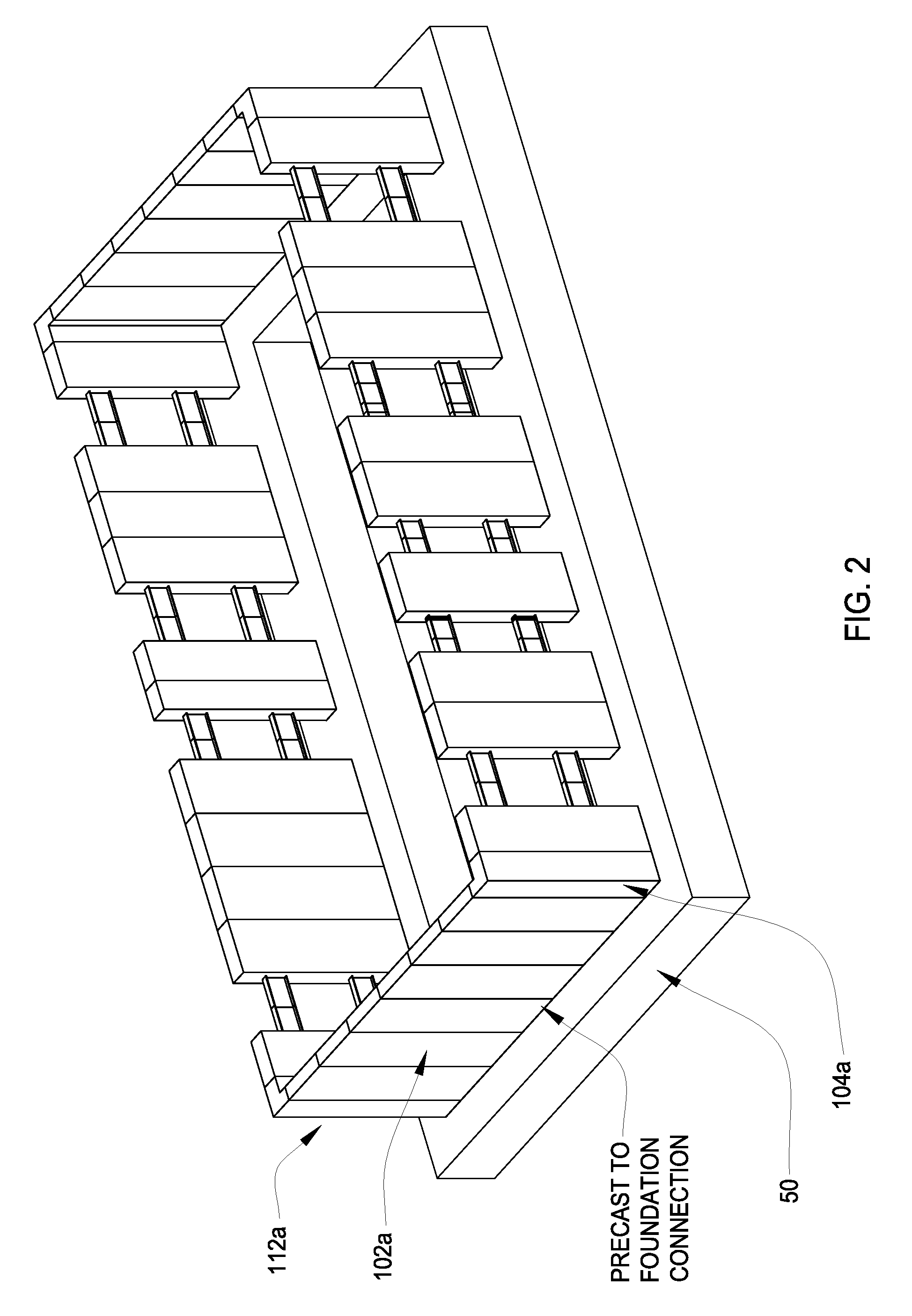 Precast Wall Panels and Method of Erecting a High-Rise Building Using the Panels