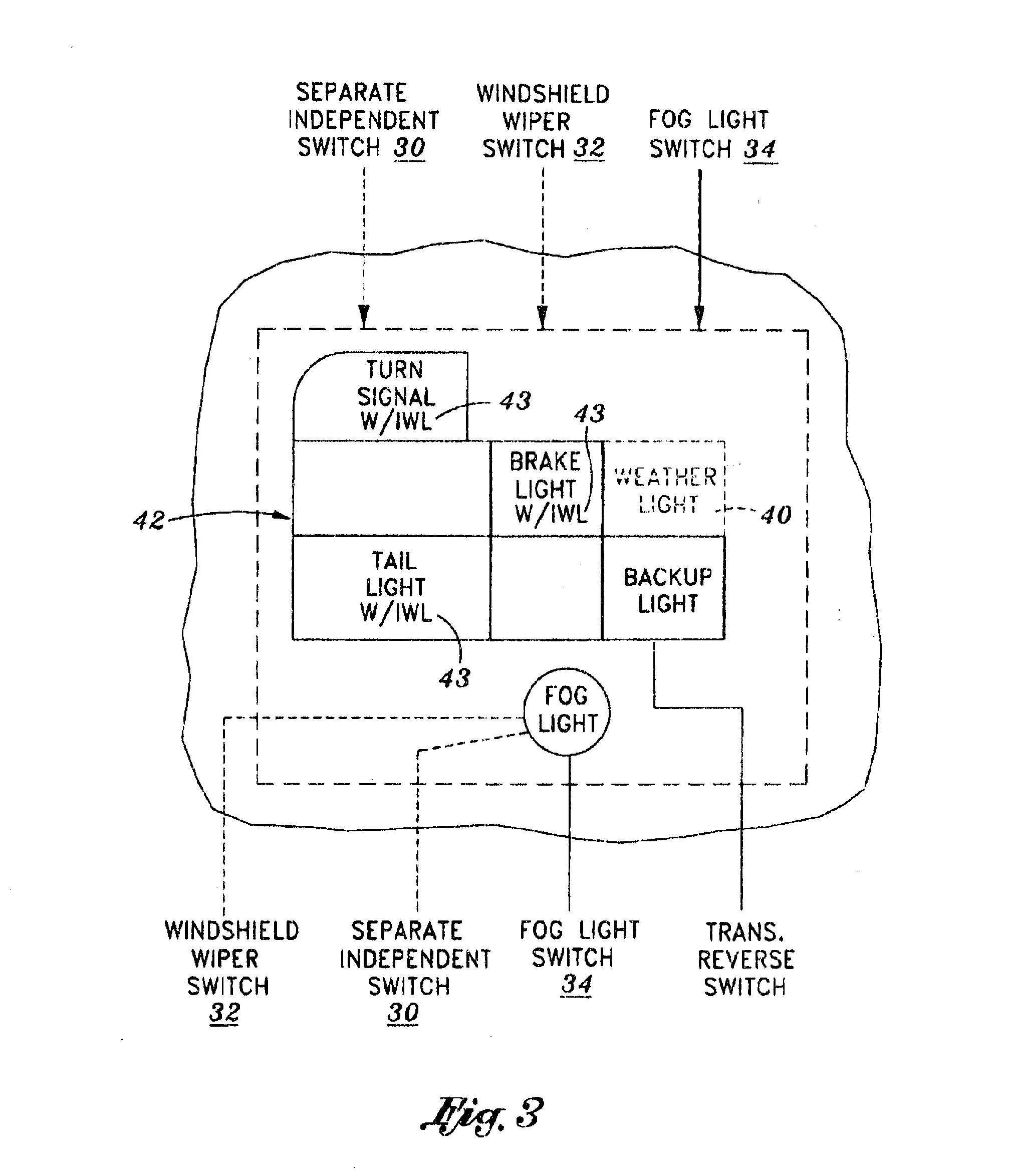 Inclement weather lighting system for vehicles