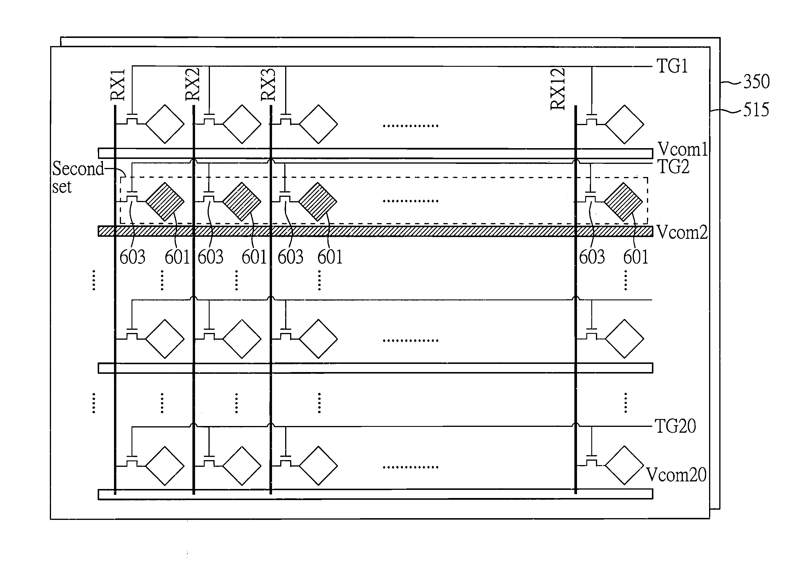 In-cell multi-touch I display panel system