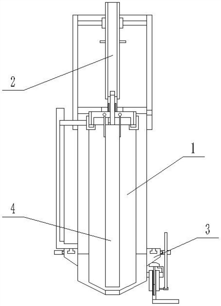 Charcoal strip clamping device for art painting and fixing method