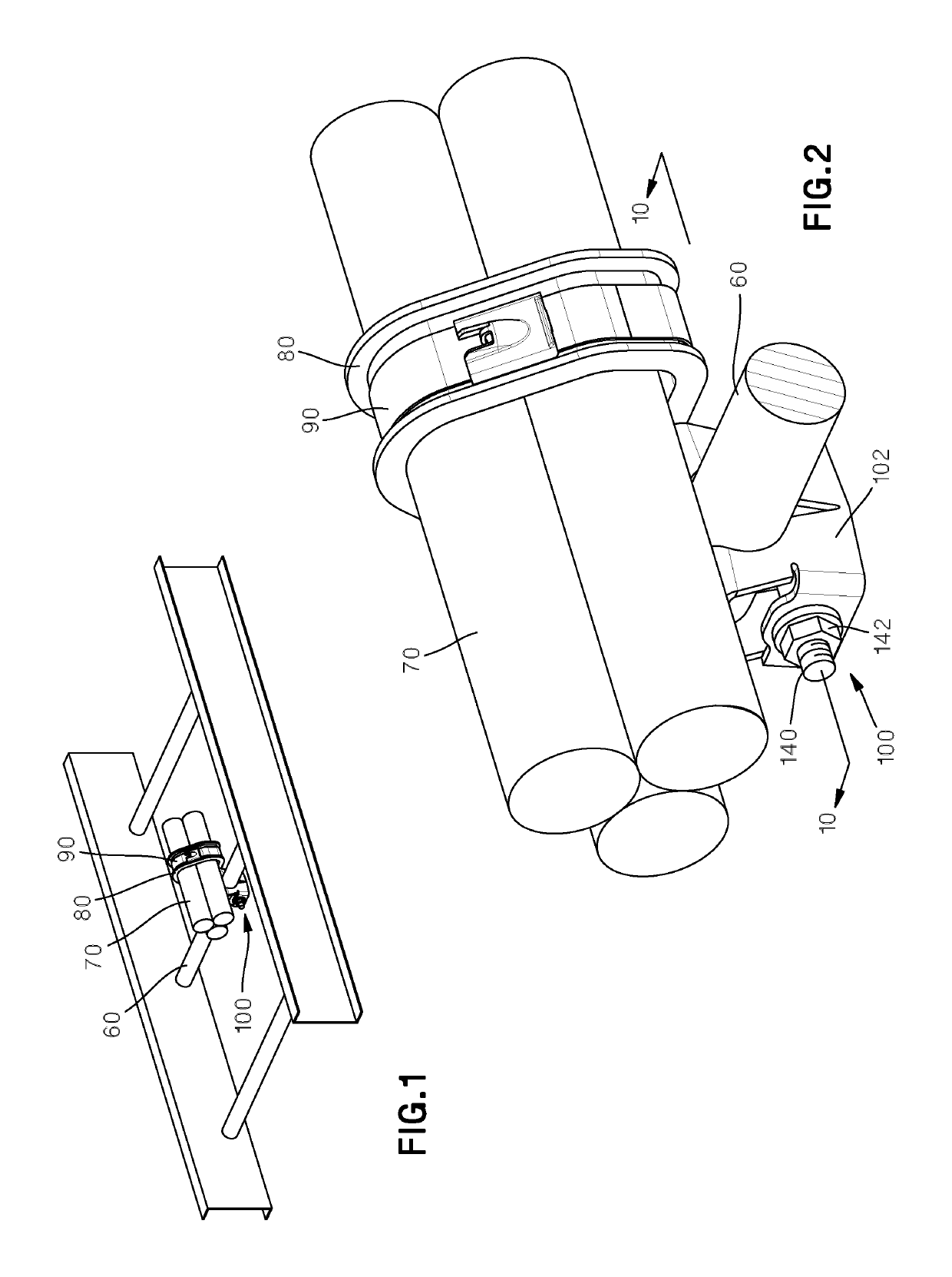 Cradle clamp bracket assembly