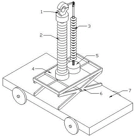 High-voltage live access apparatus for current transformer