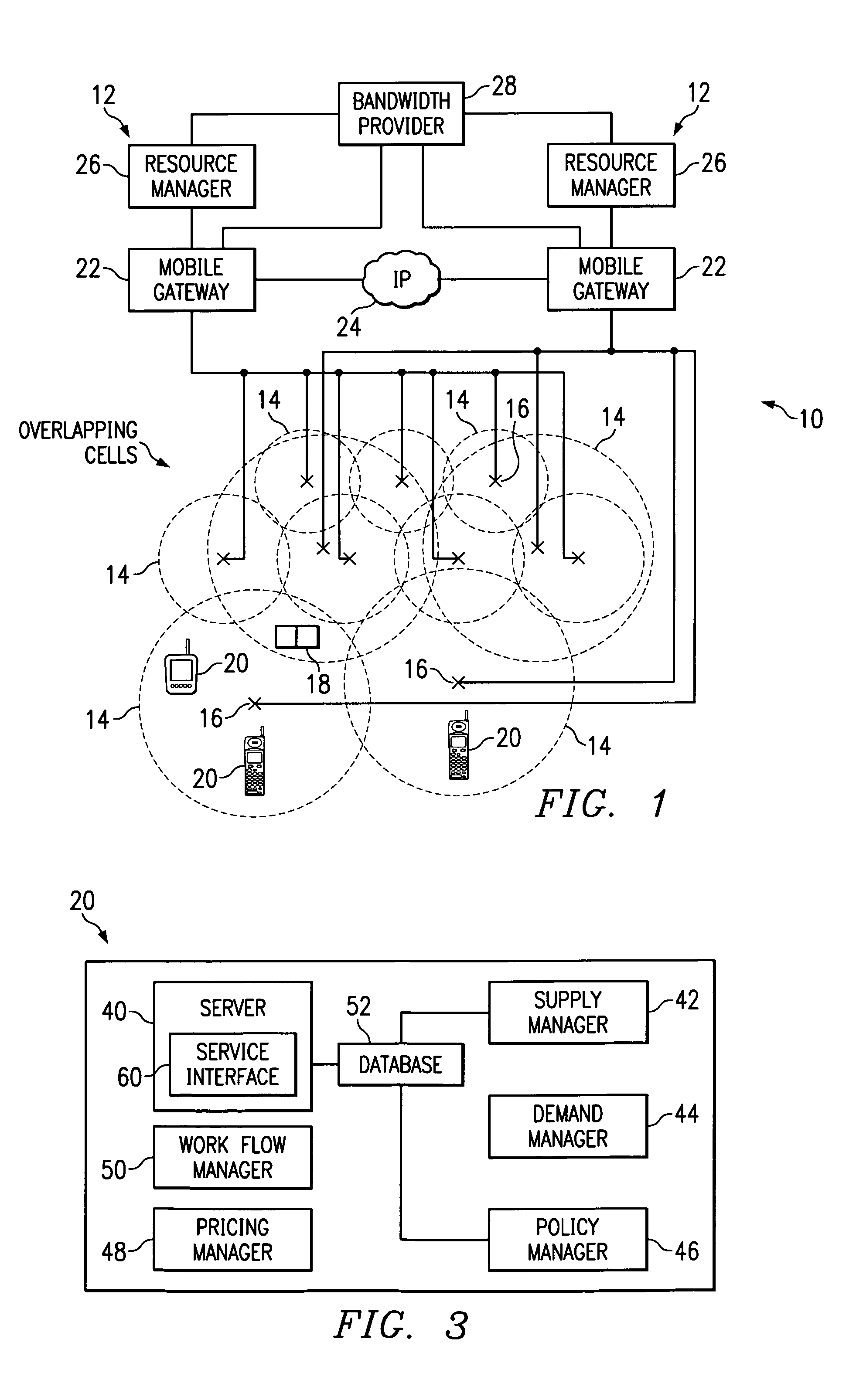 Method and system for brokering bandwidth in a wireless communications network