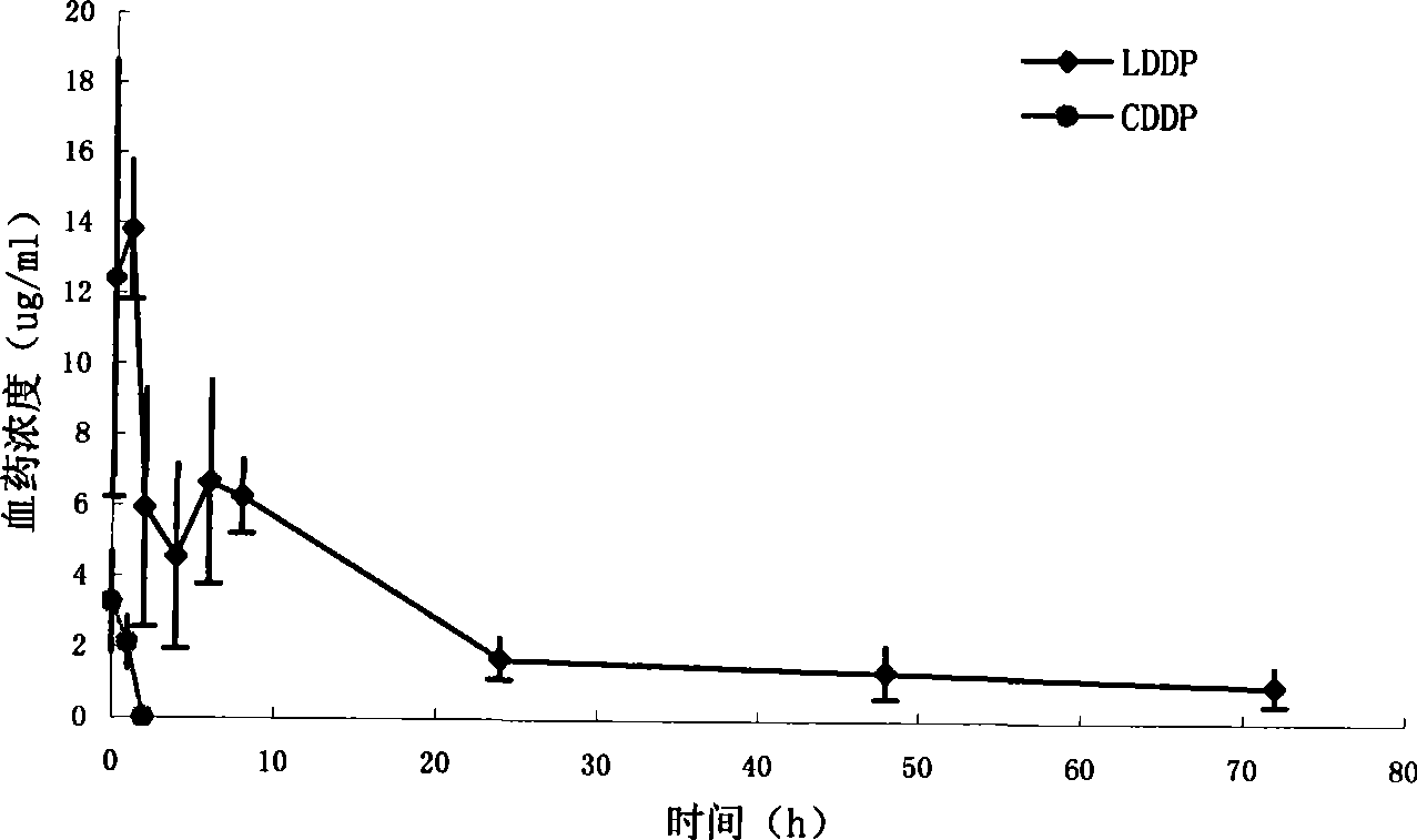 Anti-cancer medicine liposome preparation sensitive to ray