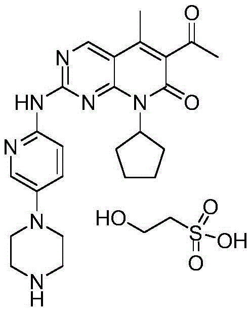 Preparation method of Palbociclib isethionate