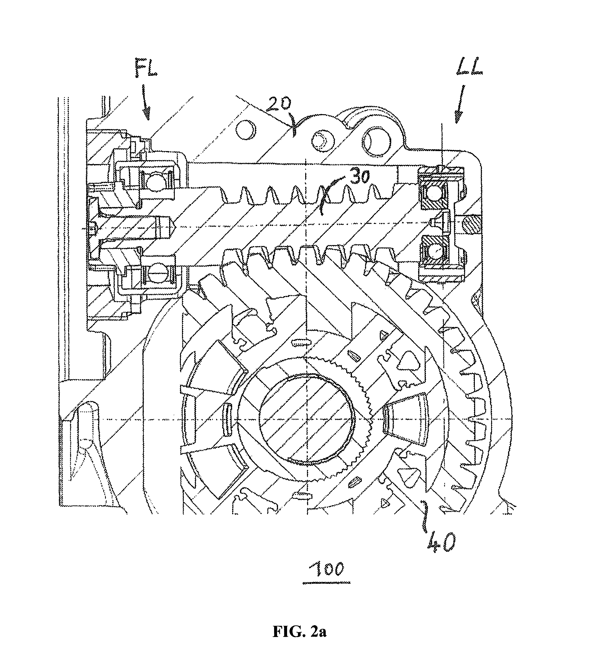 Steering gear having a fixed bearing and a floating bearing for a screw pinion