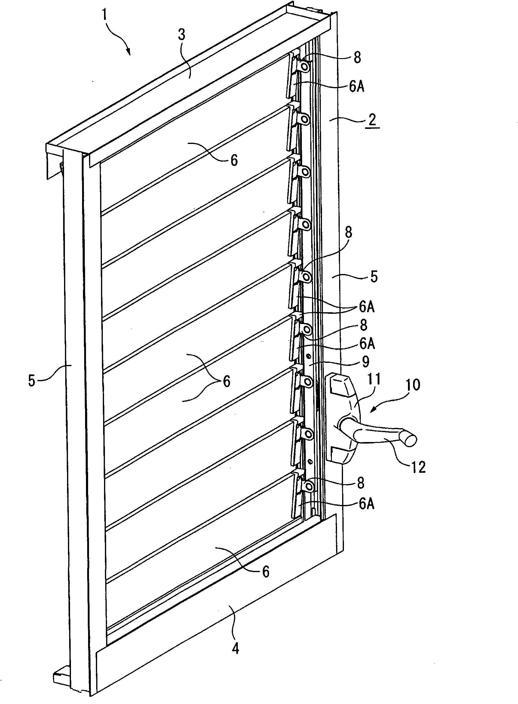 Window opening and closing device and door and window