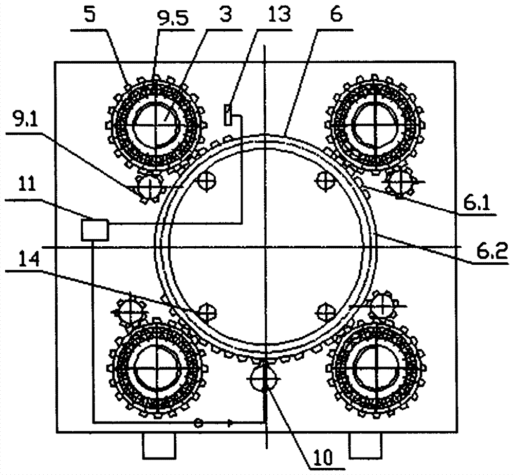 Self-locking mold clamping mechanism based on two-platen machine