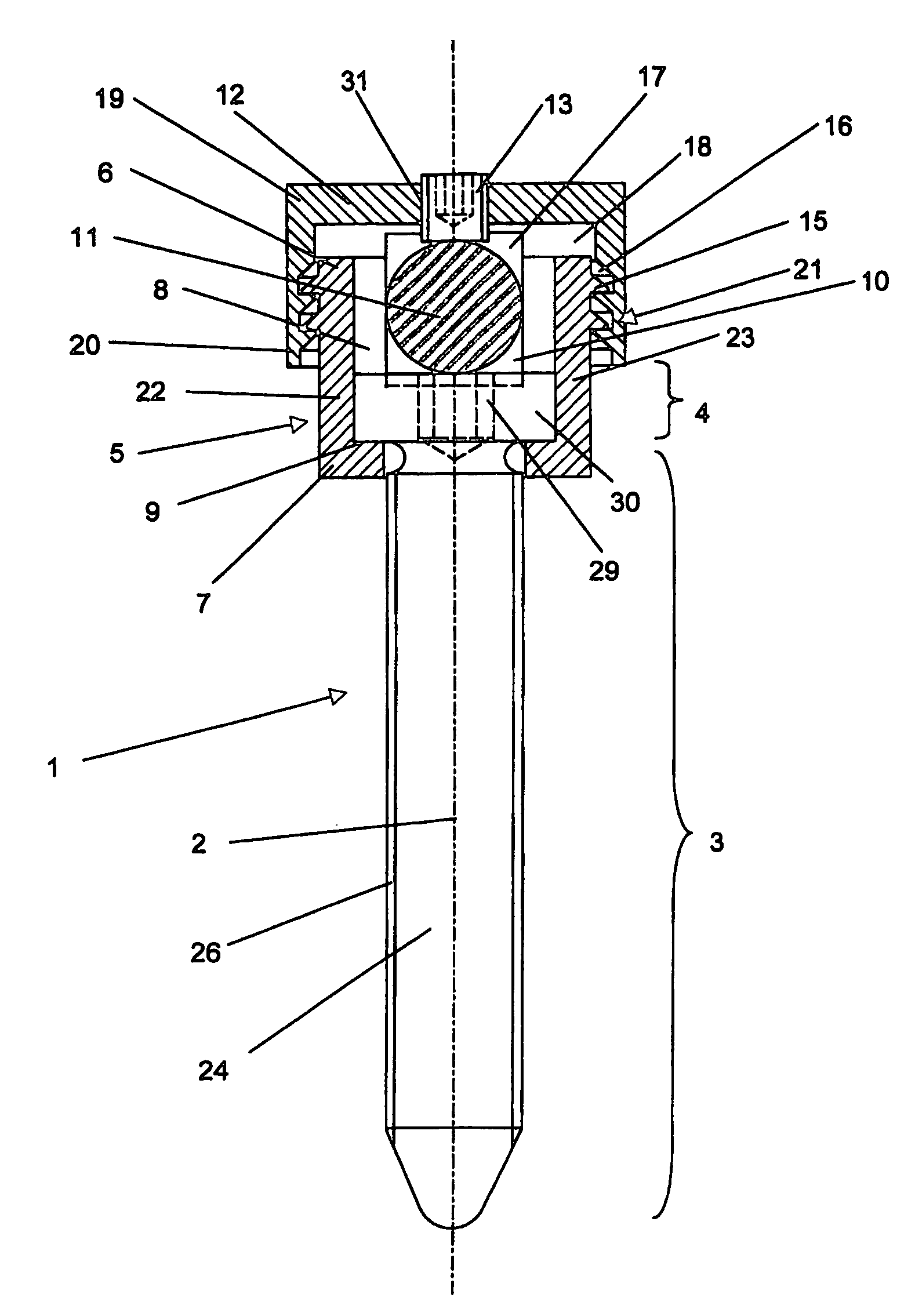 Device for joining a longitudinal support with a bone fixation means