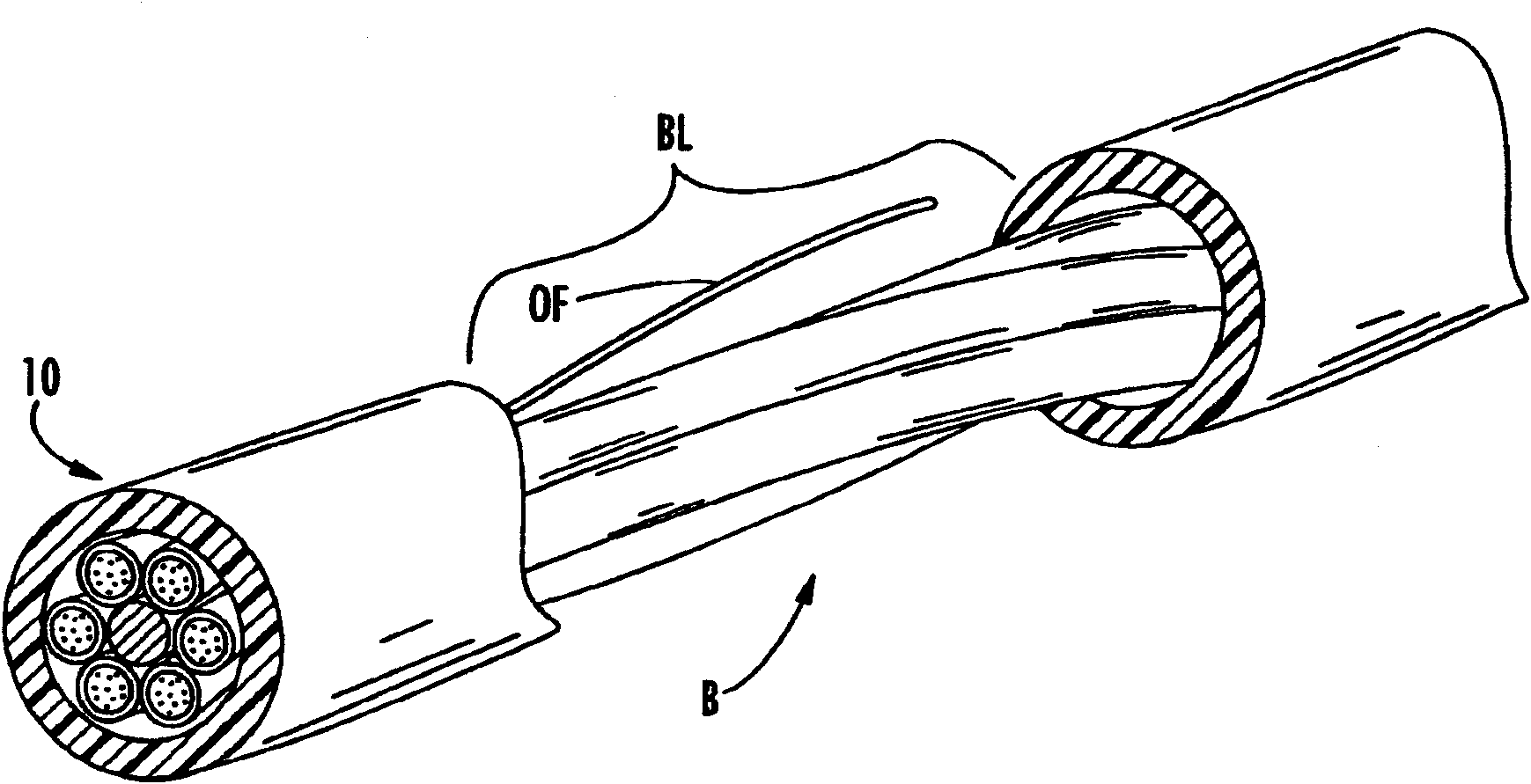 Fiber optic distribution cables and structures therefor