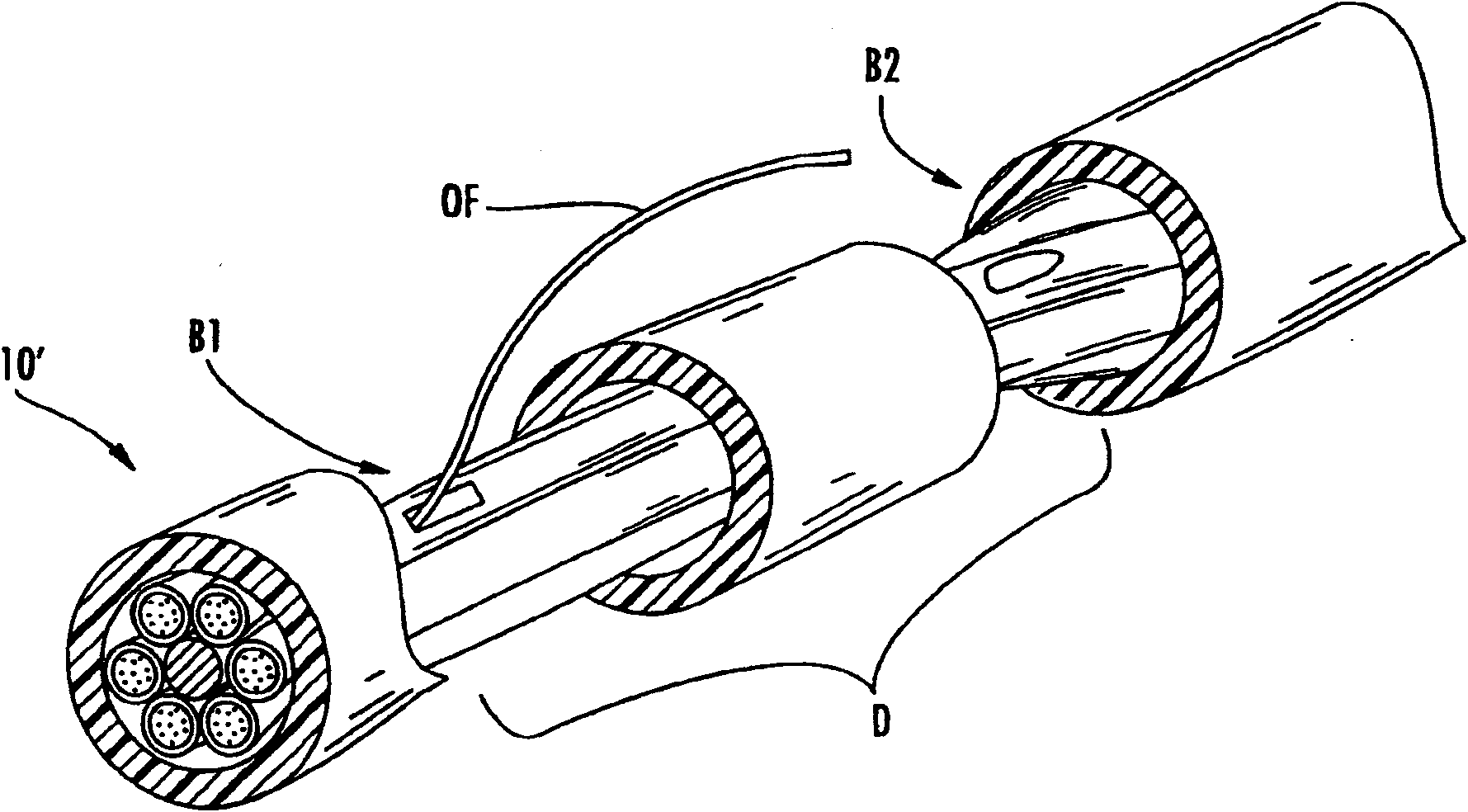 Fiber optic distribution cables and structures therefor