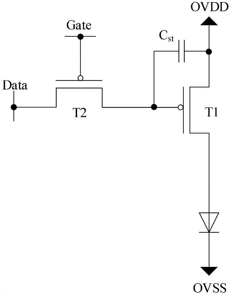 OLED pixel circuit and method of alleviating aging of OLED device