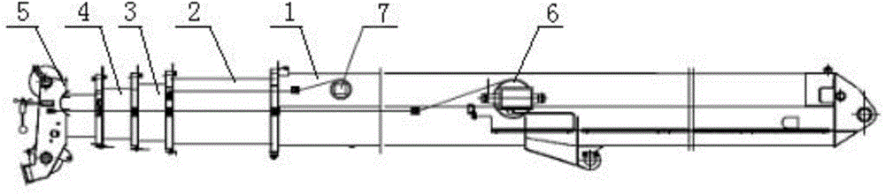 Method and device for identifying working condition of five-knuckle arm crane with wire ropes